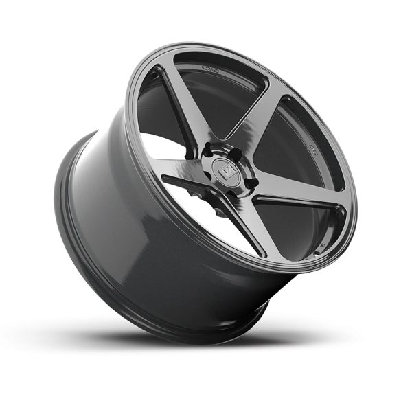 a black wheel on a white background