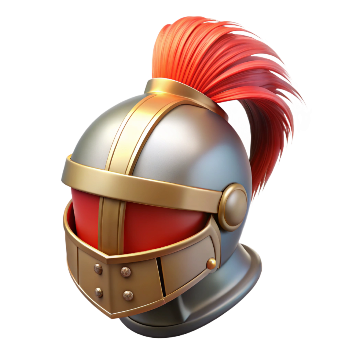 an image of a helmet with red hair
