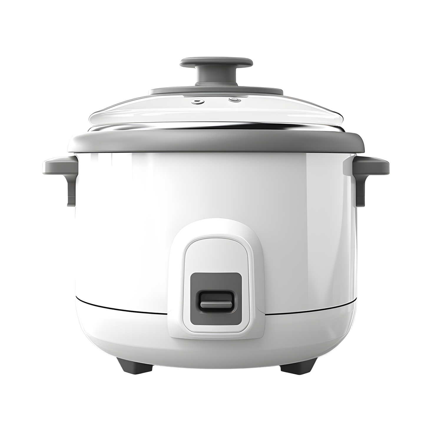 an electric rice cooker on a white background