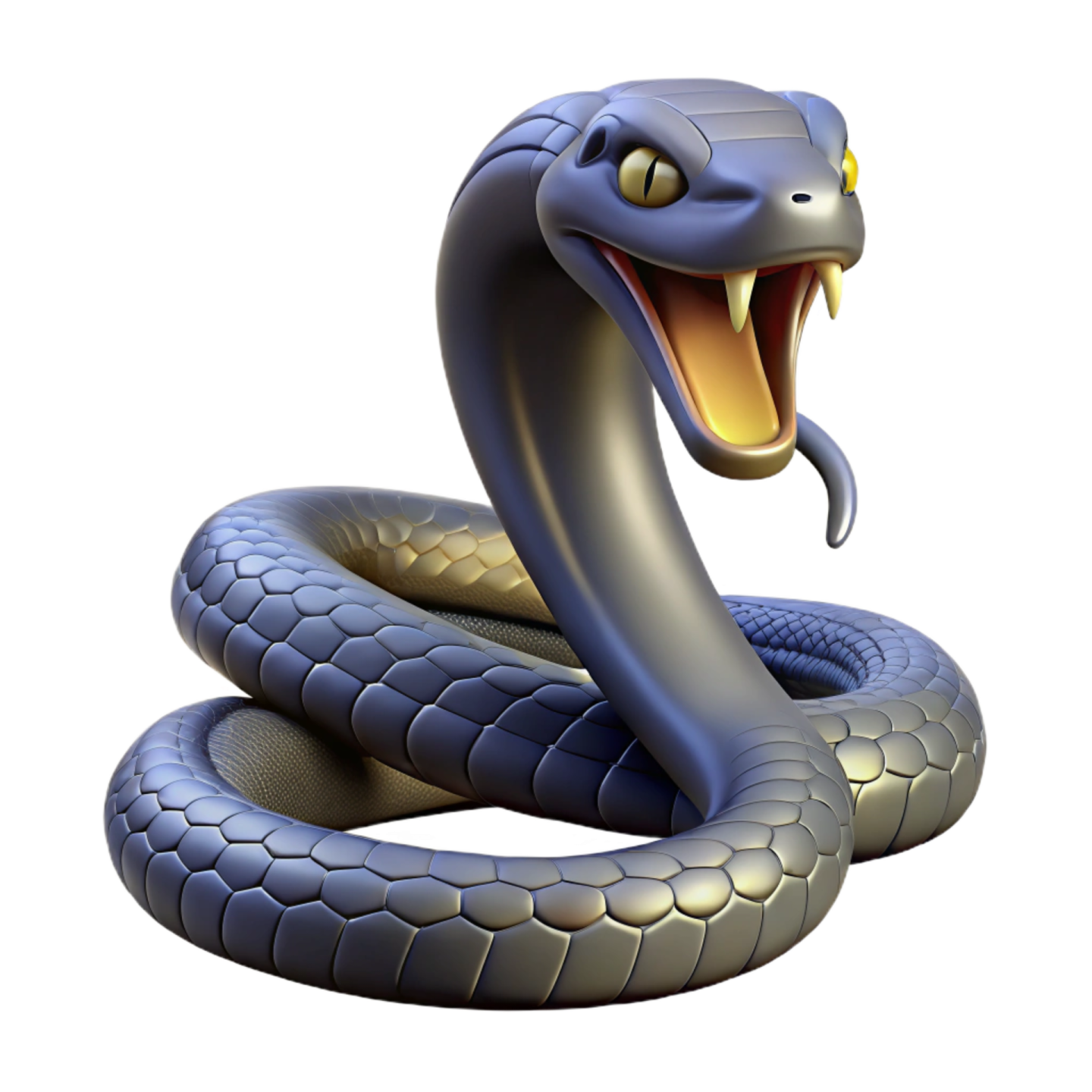 a cartoon snake with its mouth open
