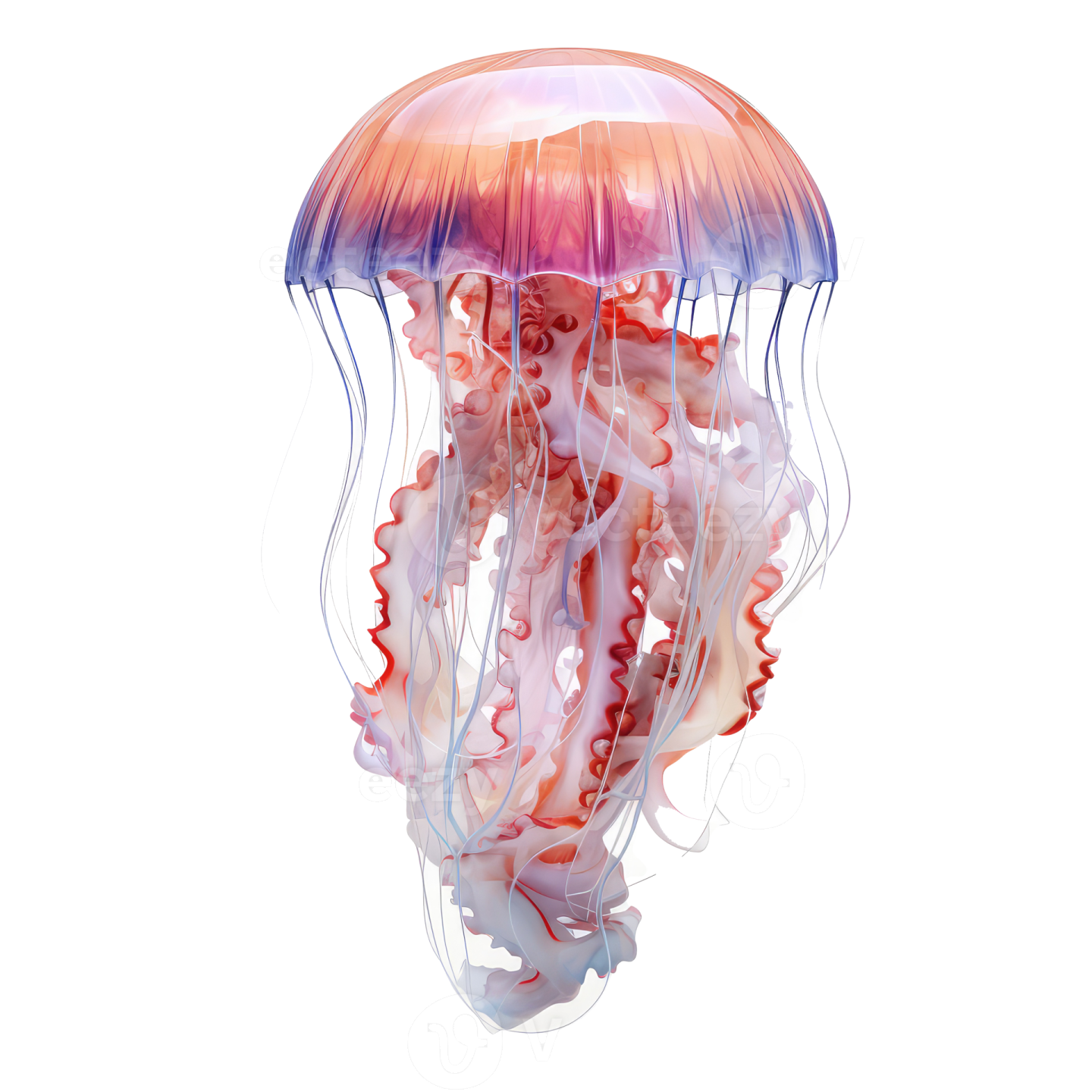 a jellyfish swimming in the ocean
