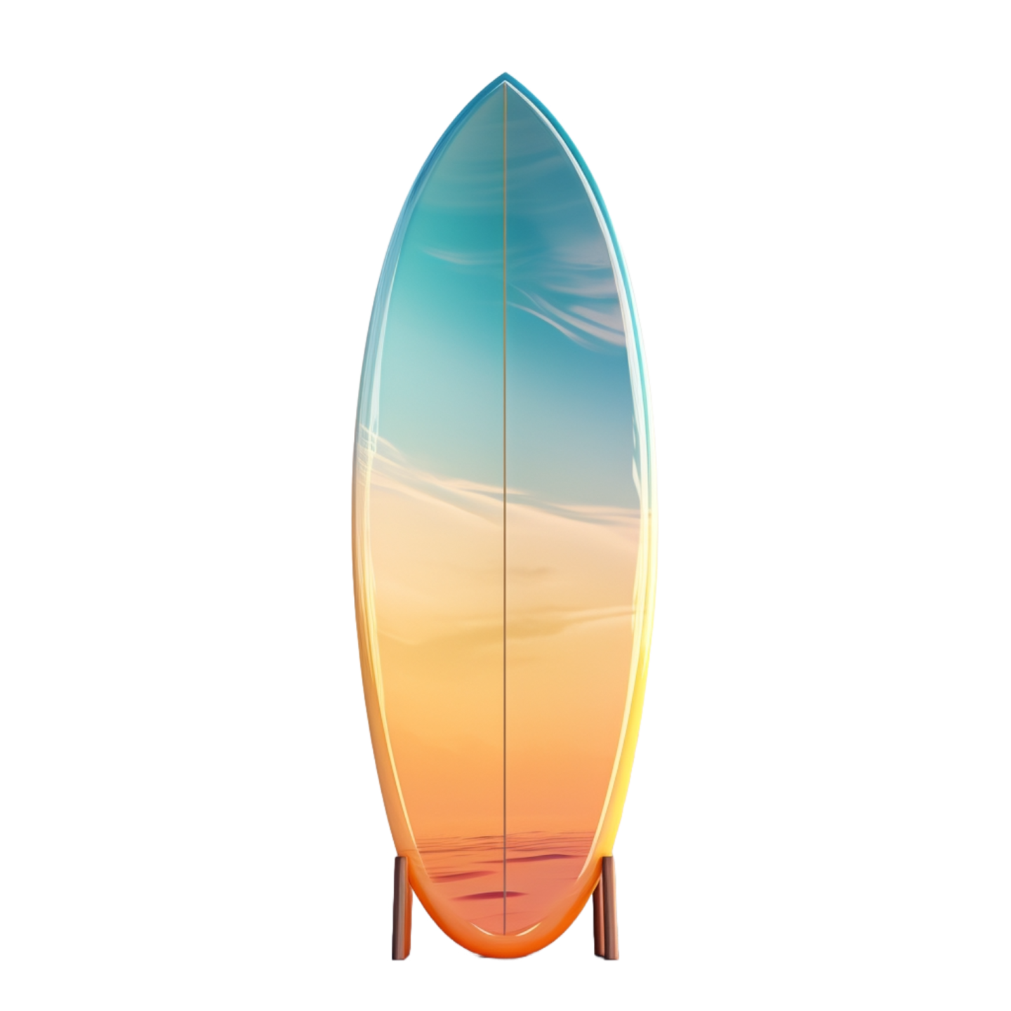 a surfboard on a white background