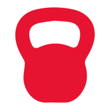 a red kettle on a white background