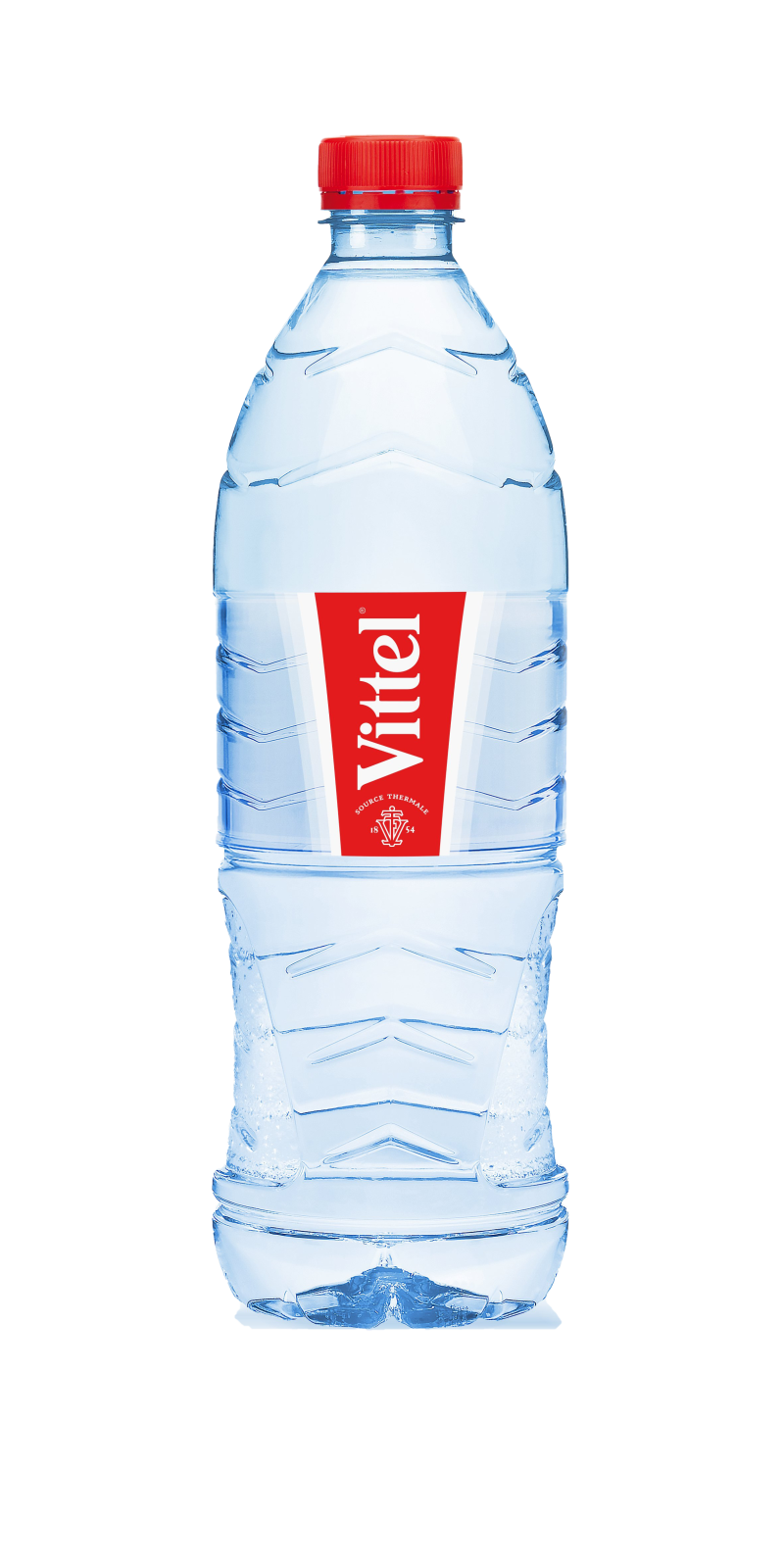 a bottle of water on a white background