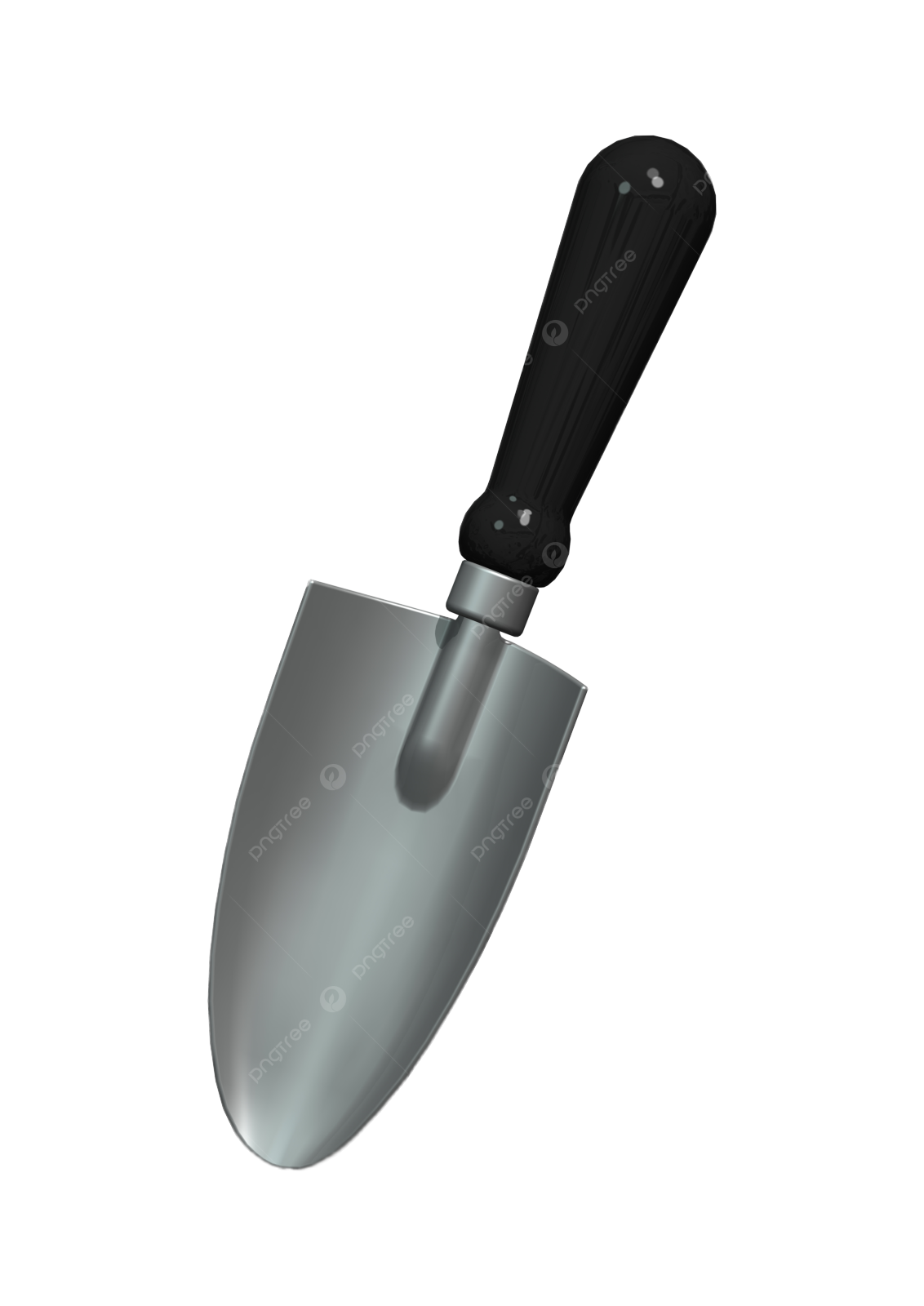 a shovel on a white background