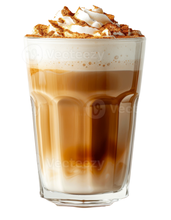 a glass filled with coffee and topped with whipped cream