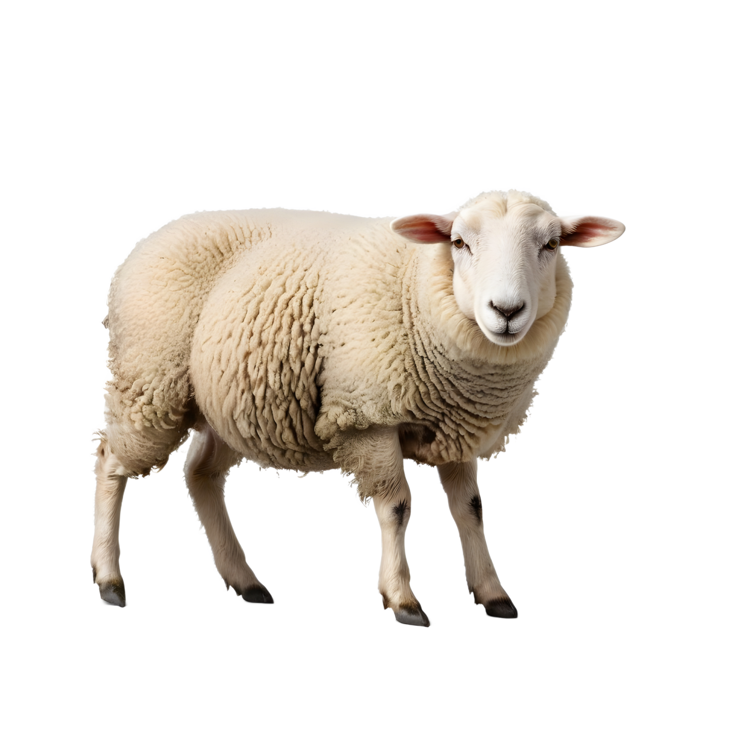 sheep isolated on a white background photo