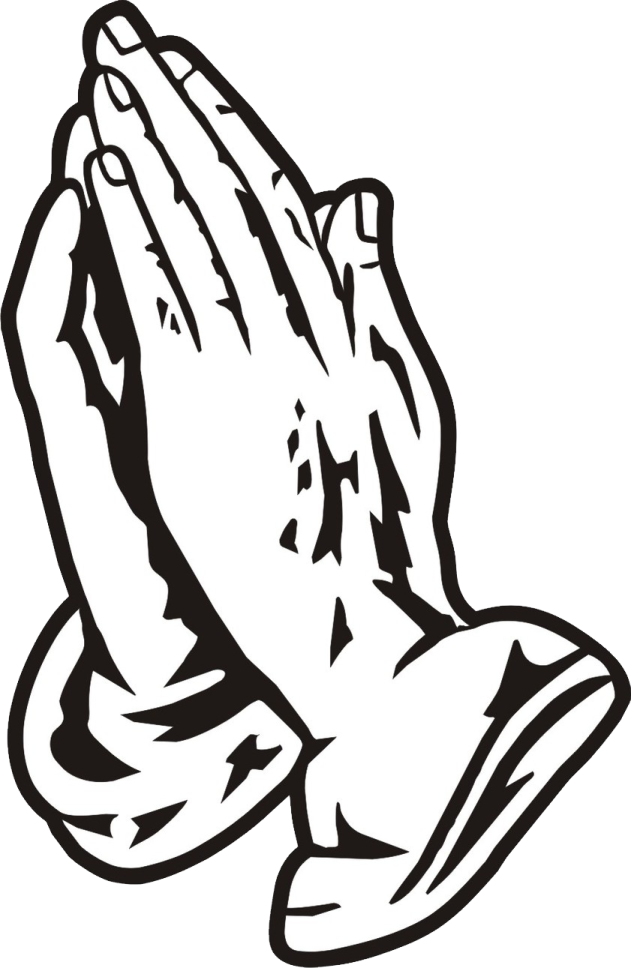 a black and white image of praying hands