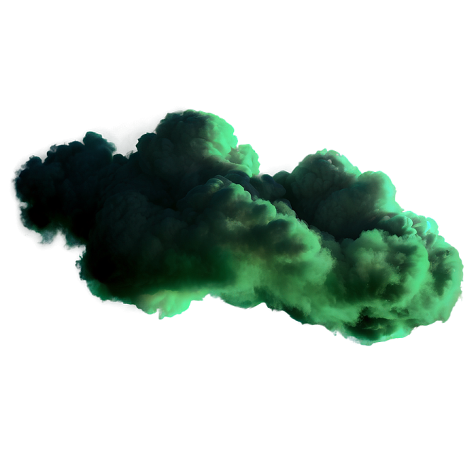 a black cloud of smoke