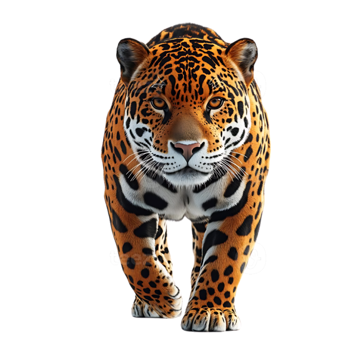 a jaguar walking towards the camera