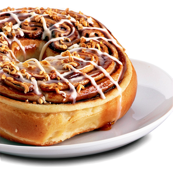 a white plate with a pastry on it