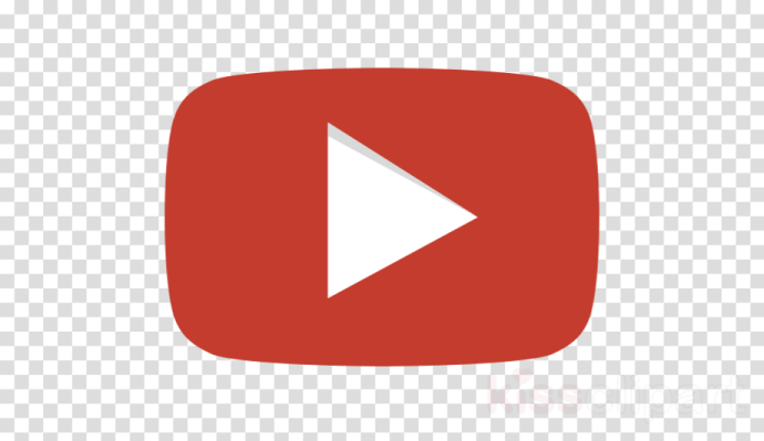 a red youtube logo on a transparent background