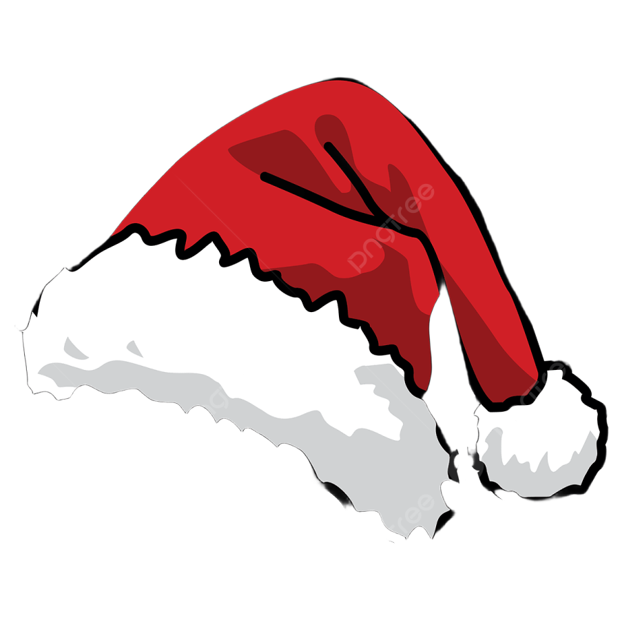 a santa hat on a white background