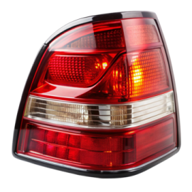 a rear light with red and white lights
