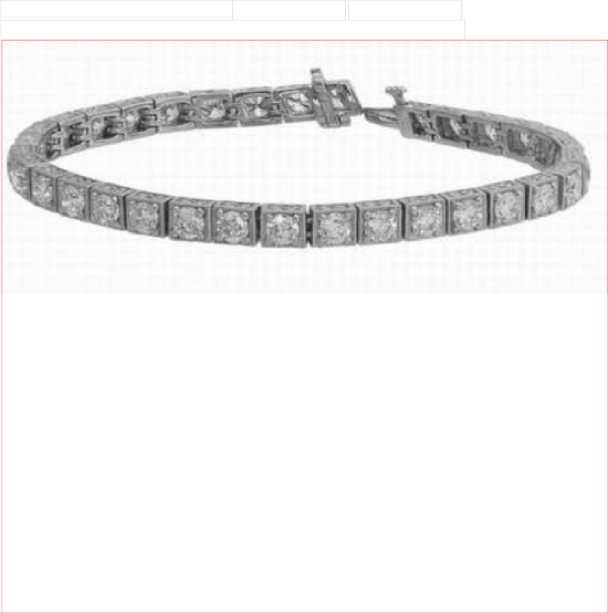a diamond bracelet on a white background