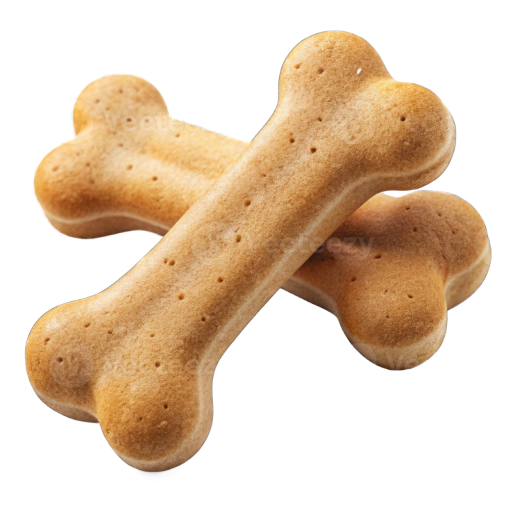 a dog bone on a white background