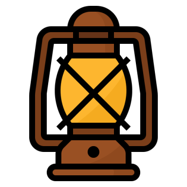 a lantern on a white background