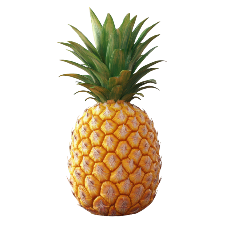 a pineapple on a white background