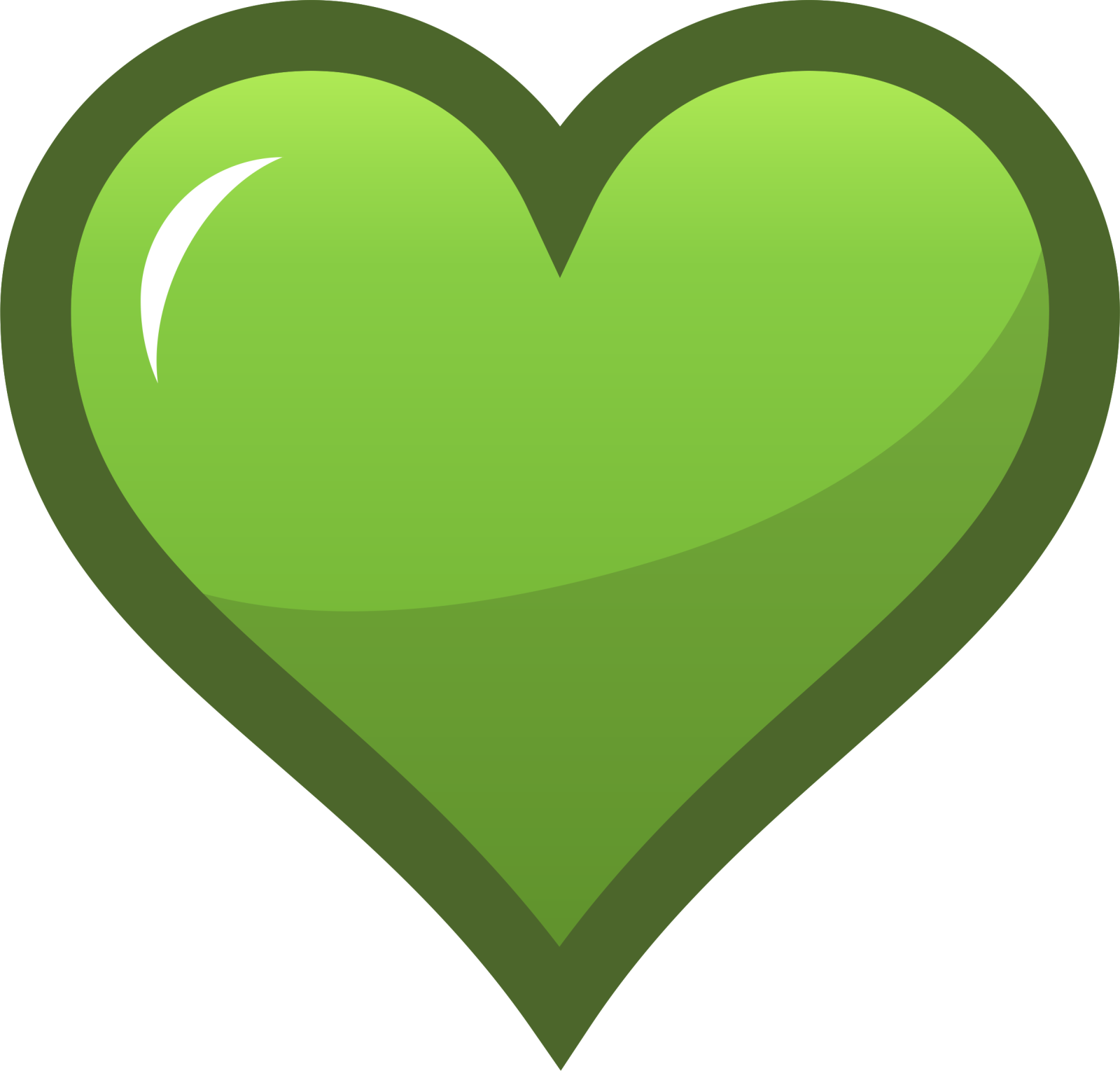 a green heart