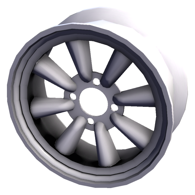 a car wheel on a white background