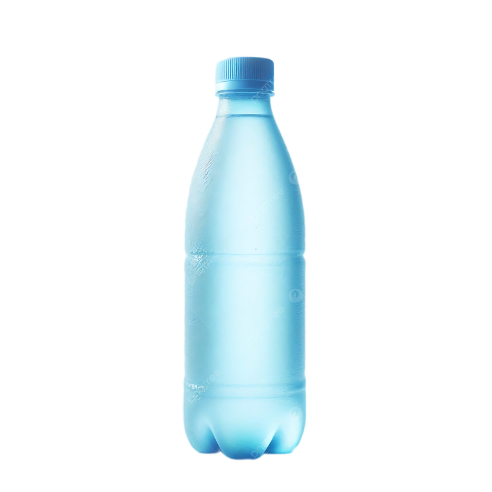 a bottle of water on a white background