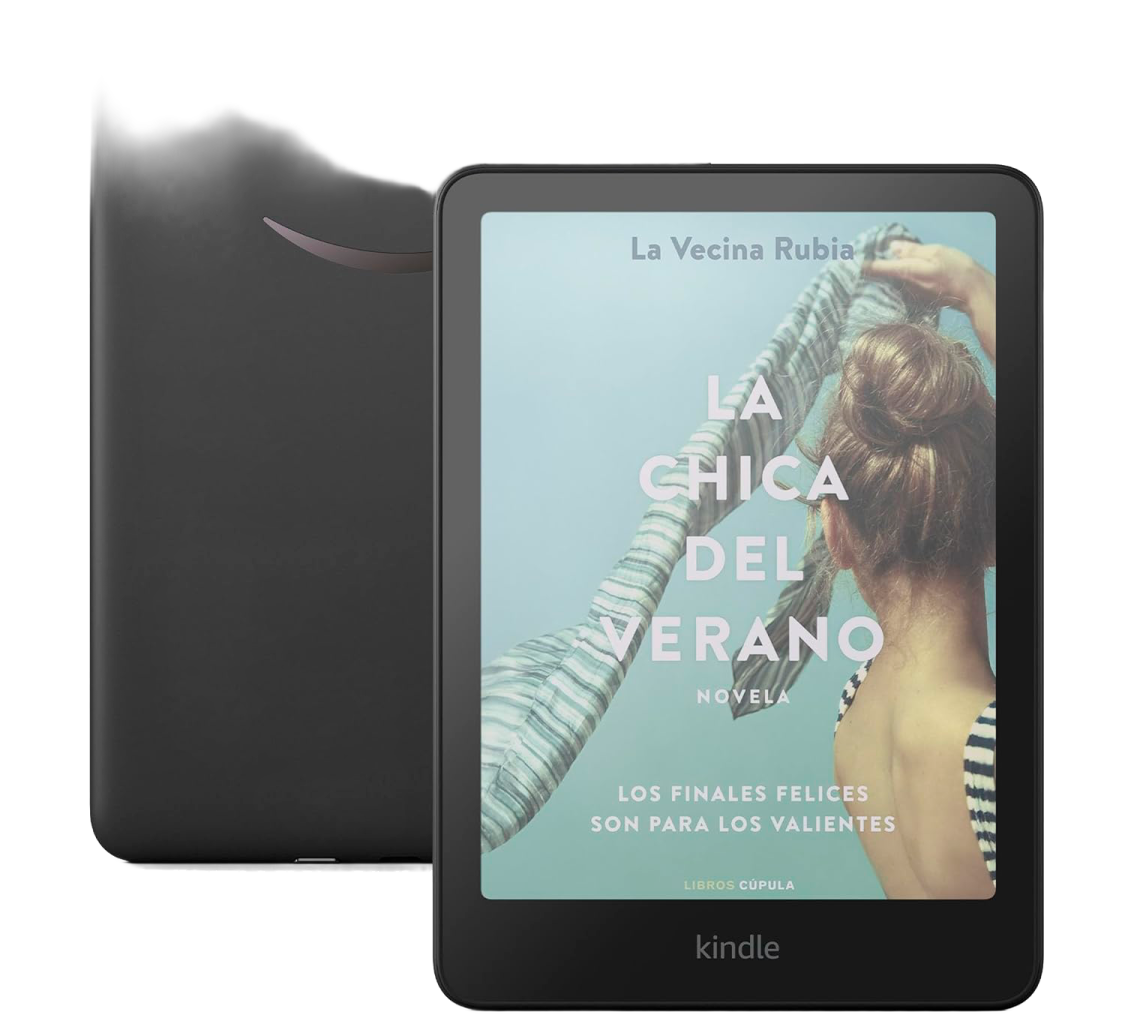 the amazon kindle tablet is shown with a black cover