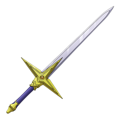 a sword on a white background