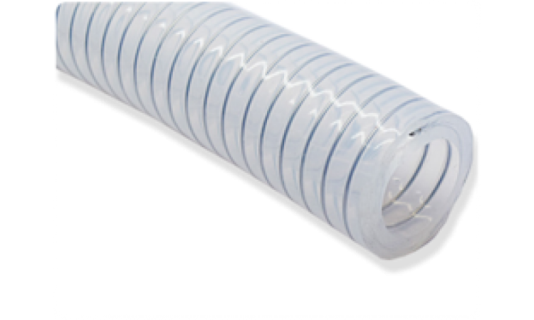 an image of a white and blue spiral tube