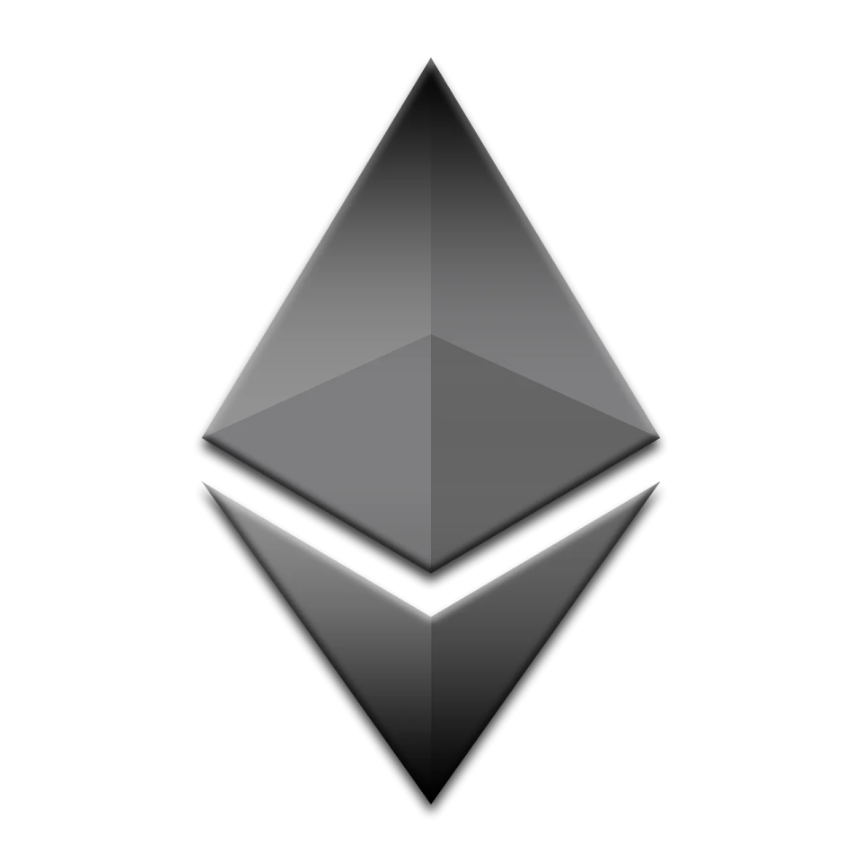 the ether logo on a white background