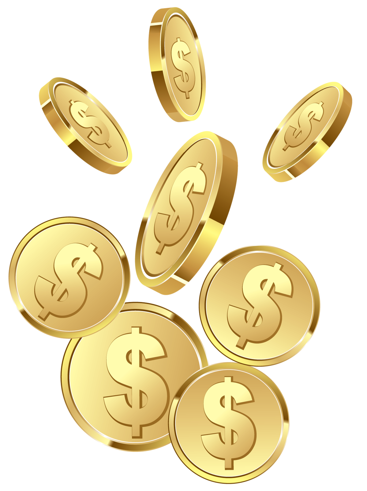 a pile of gold coins