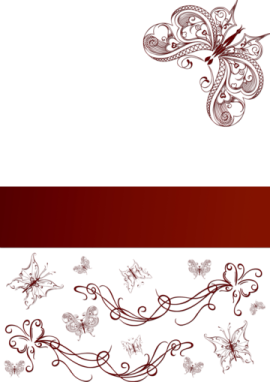 a brown and white floral design on a white background