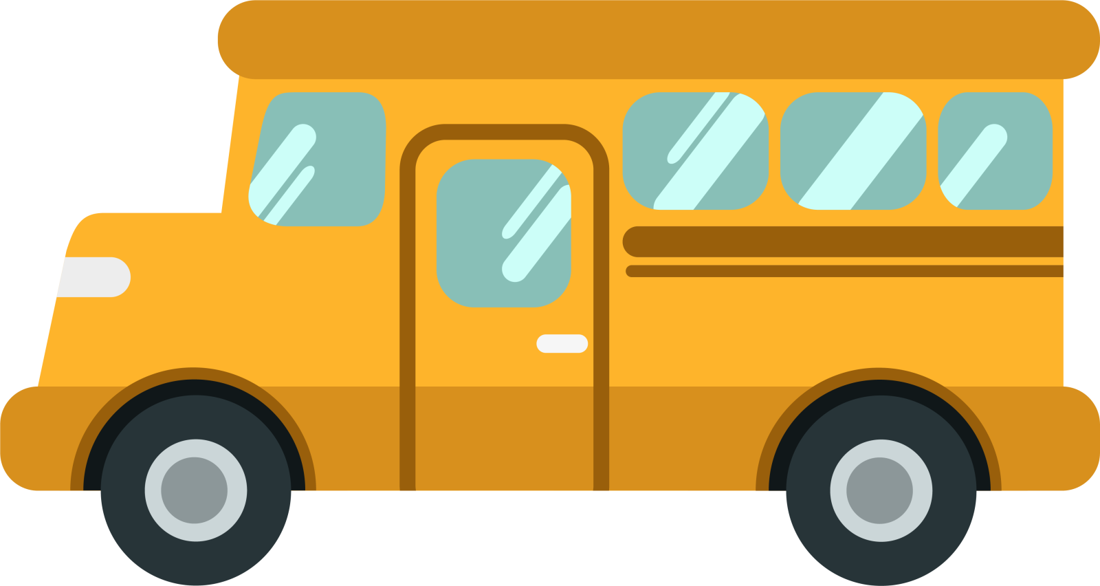 a yellow school bus