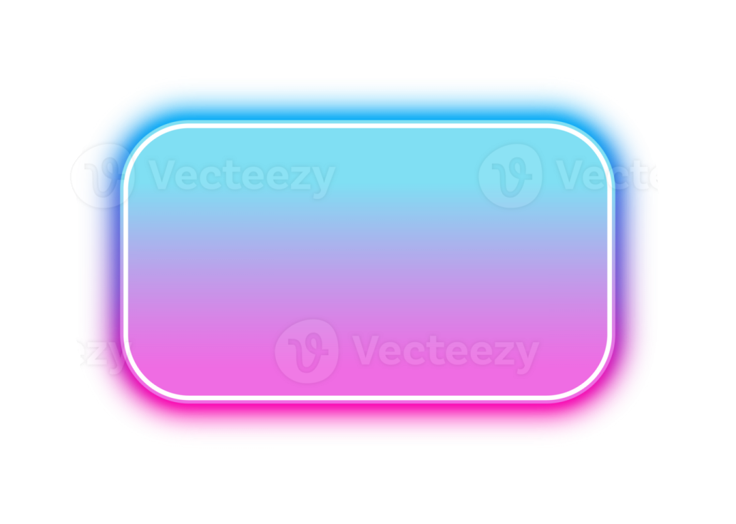a blue and pink gradient button with a white background