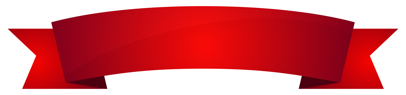 a red ribbon on a white background