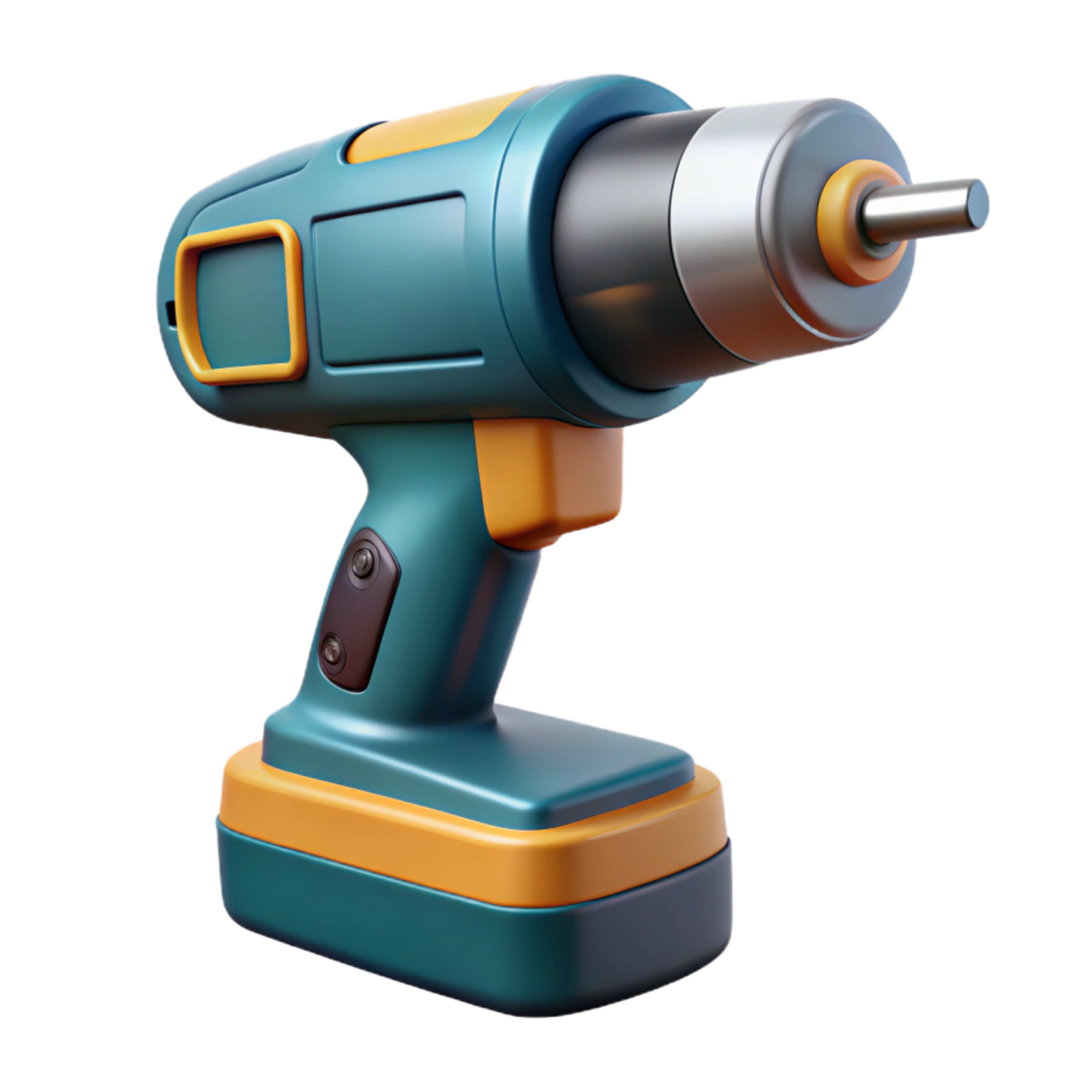 a driller on a white background