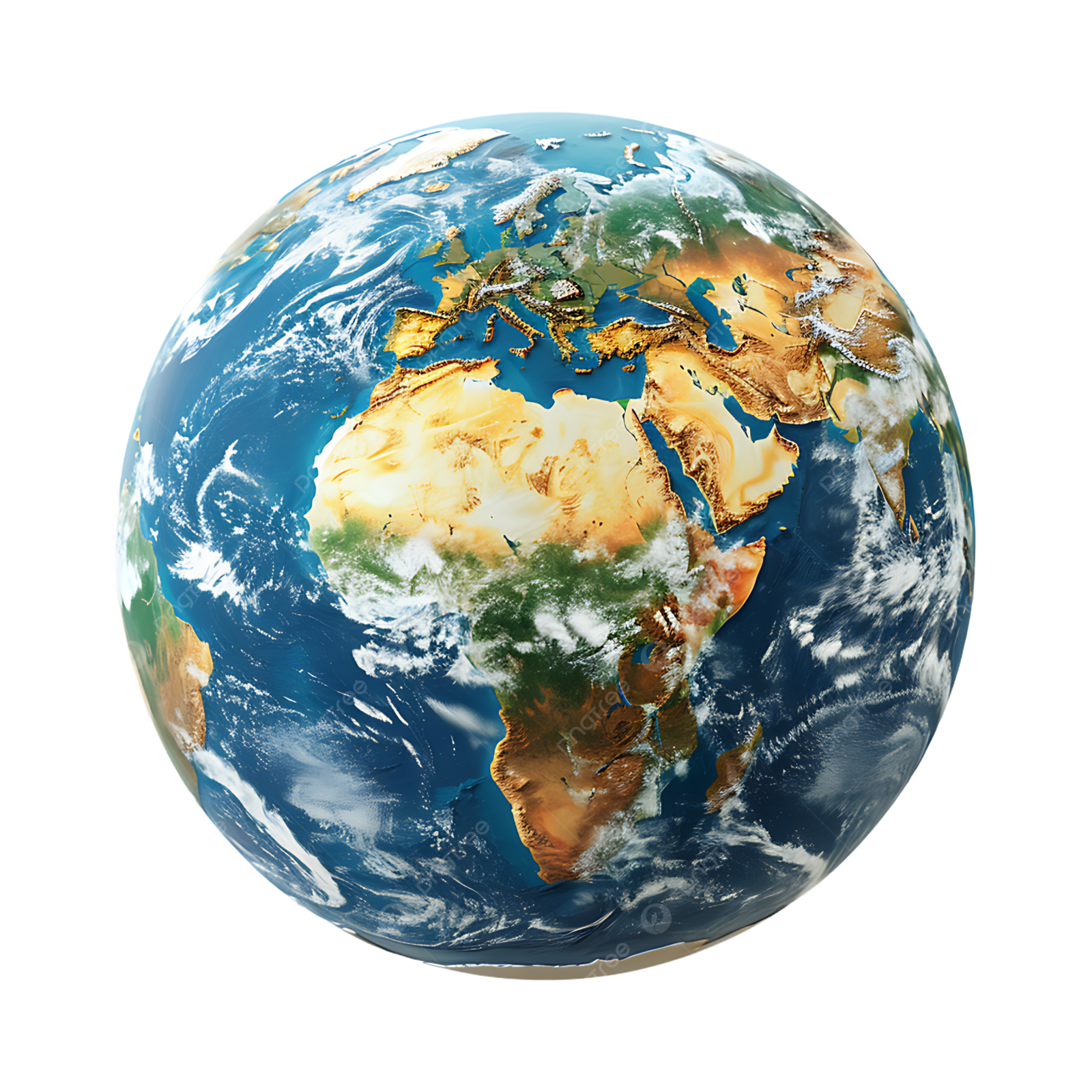 a picture of the earth on a white background