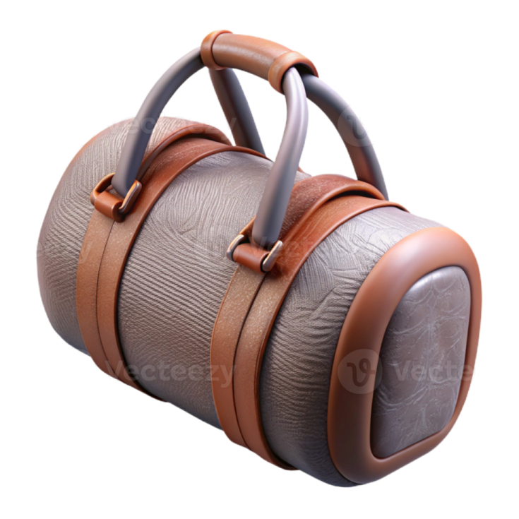 an image of a brown leather bag