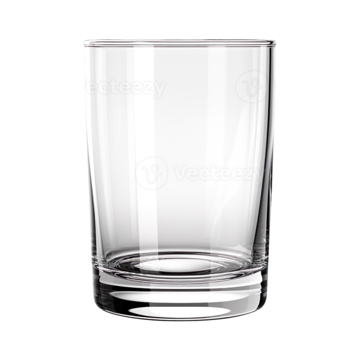 a shot glass on a white background