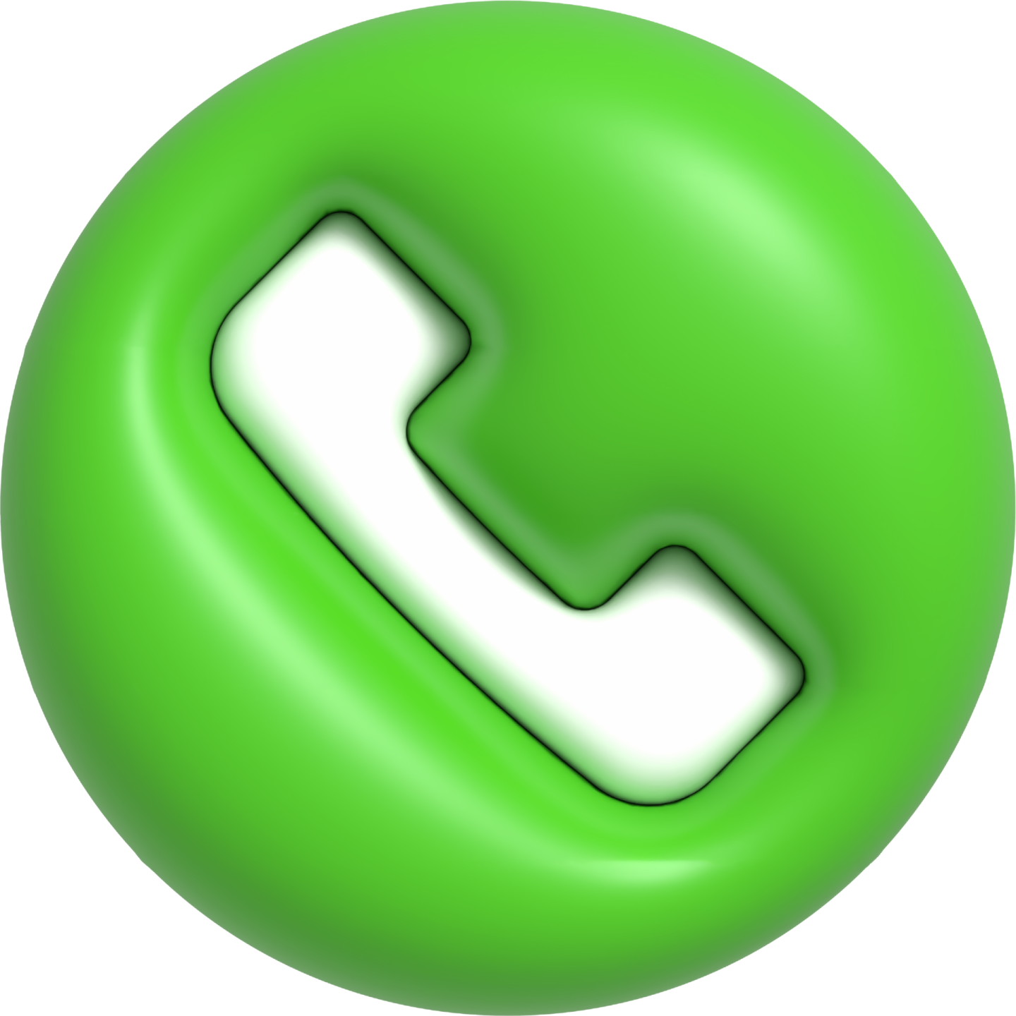 an image of a green phone