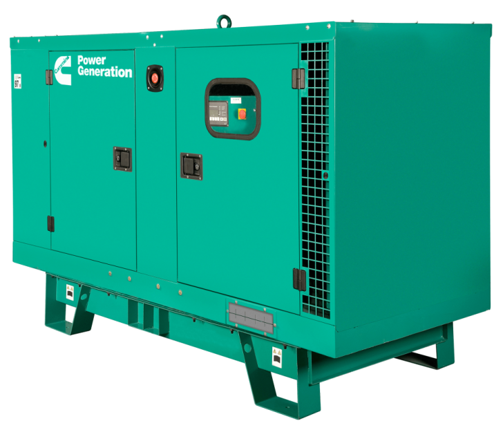a green generator on a white background
