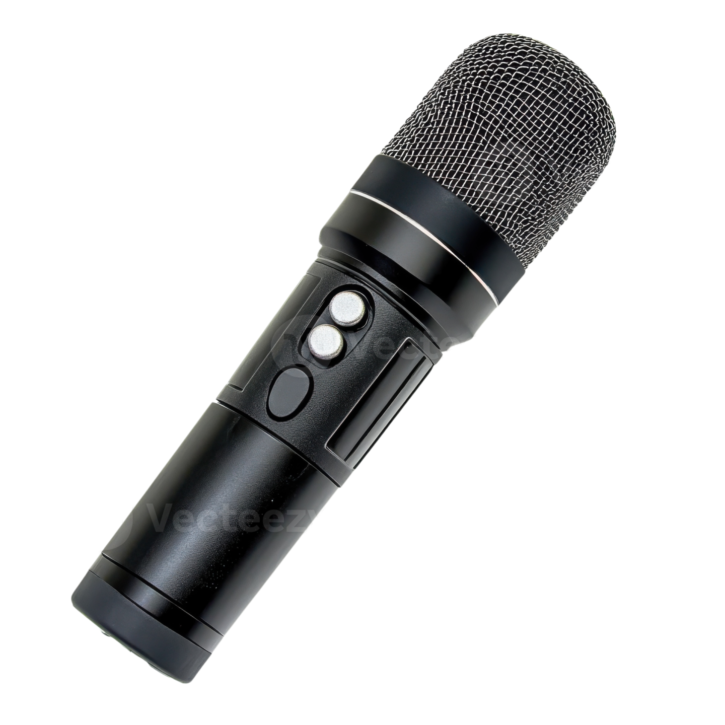 a microphone on a white background
