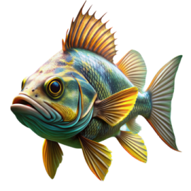 a fish that is looking at the camera