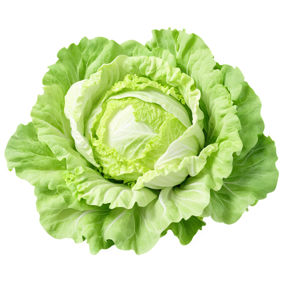 a head of lete on a white background