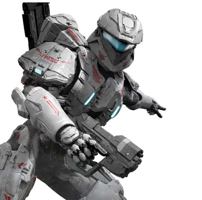 a robot with a gun in his hand