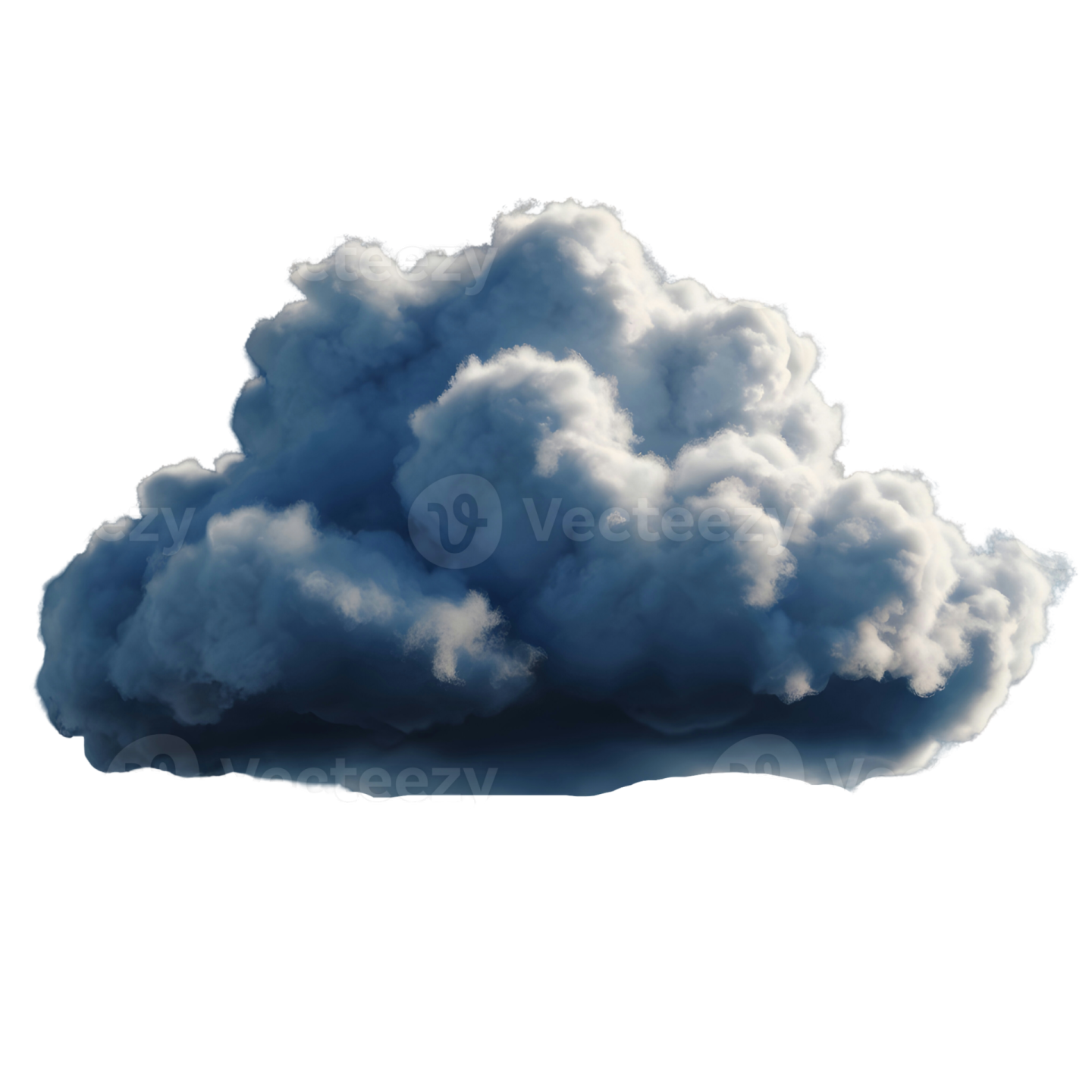 a cloud on a white background