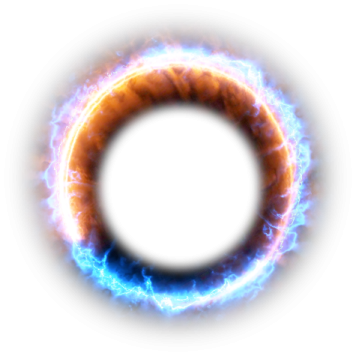 a ring of fire on a white background