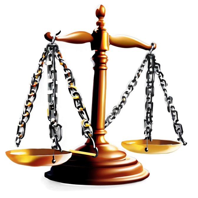 an image of a scale with chains on it