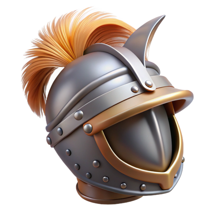 a helmet with a mohawk on it