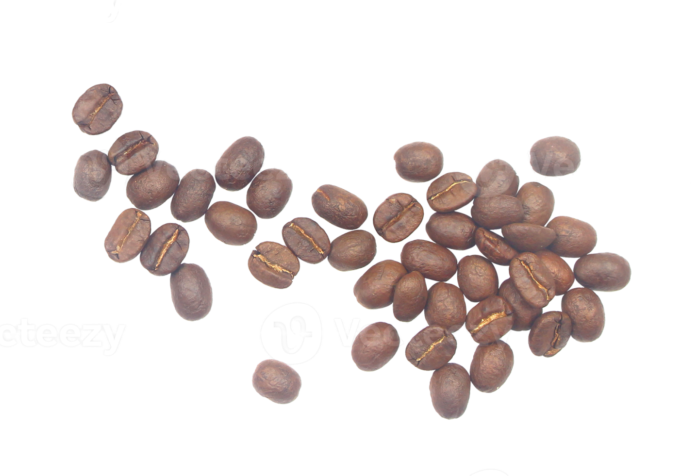 coffee beans on a white background