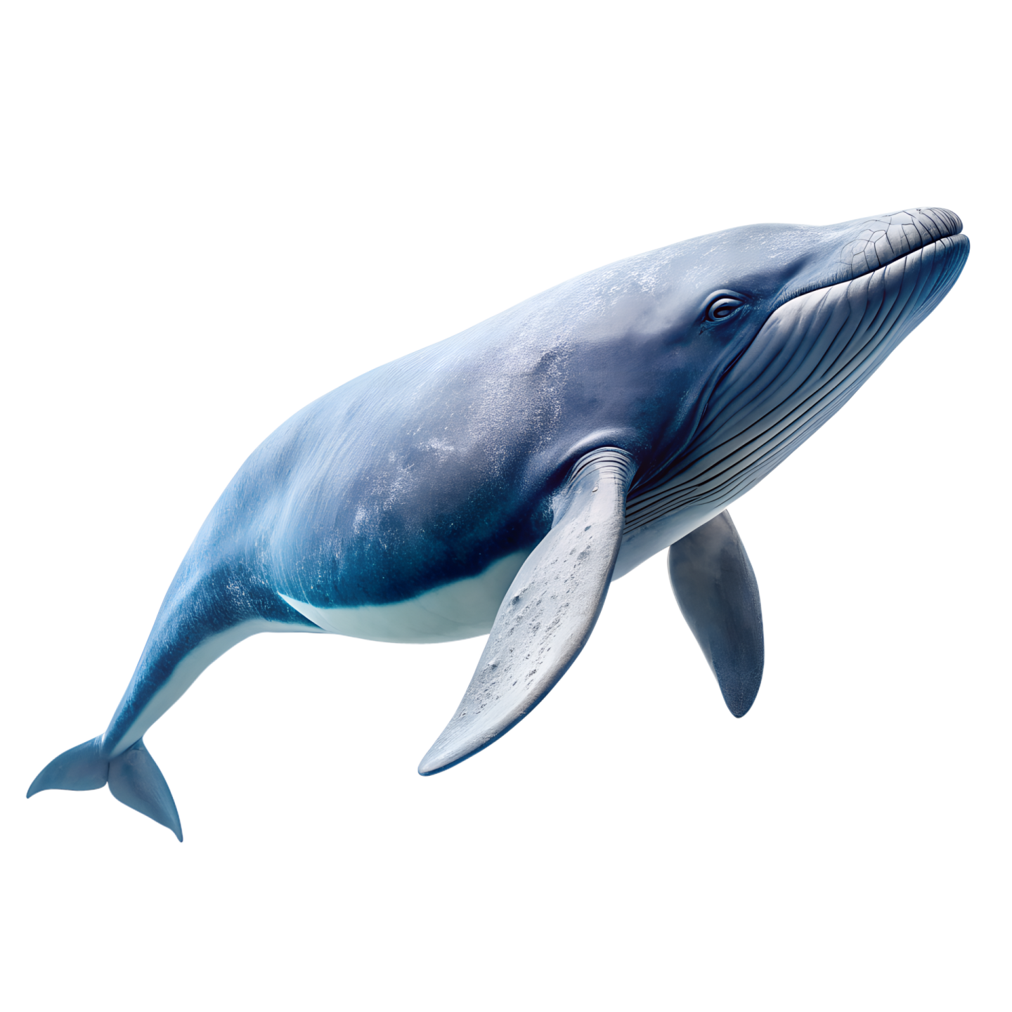 a blue whale is jumping in the air